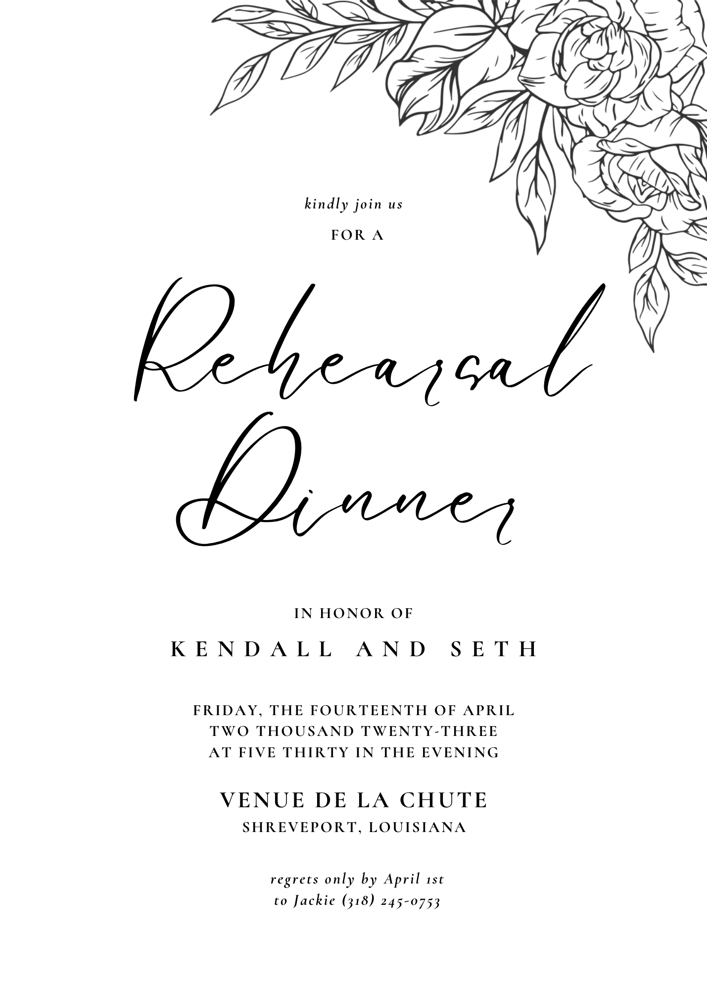 REHEARSAL DINNER